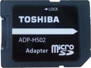 microSDアダプター　TOSHIBA
